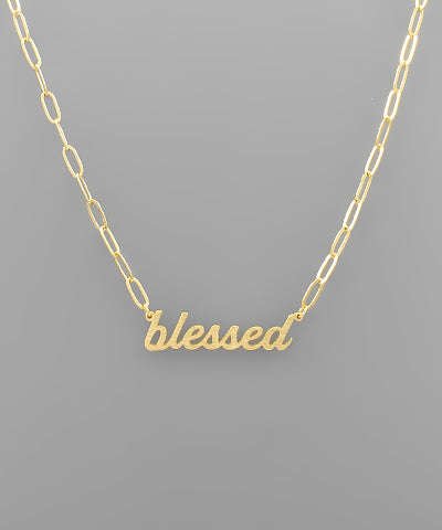 Blessed Chain Necklace Gold