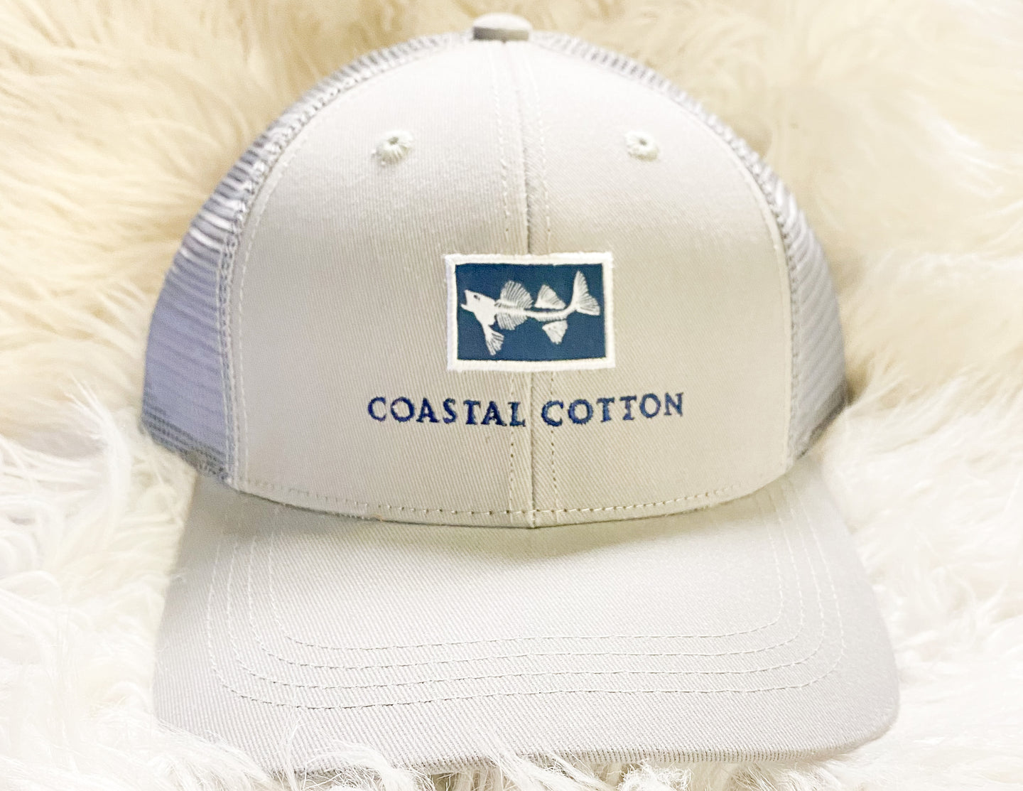 Coastal Cotton Classic Grey Structured Trucker Cap