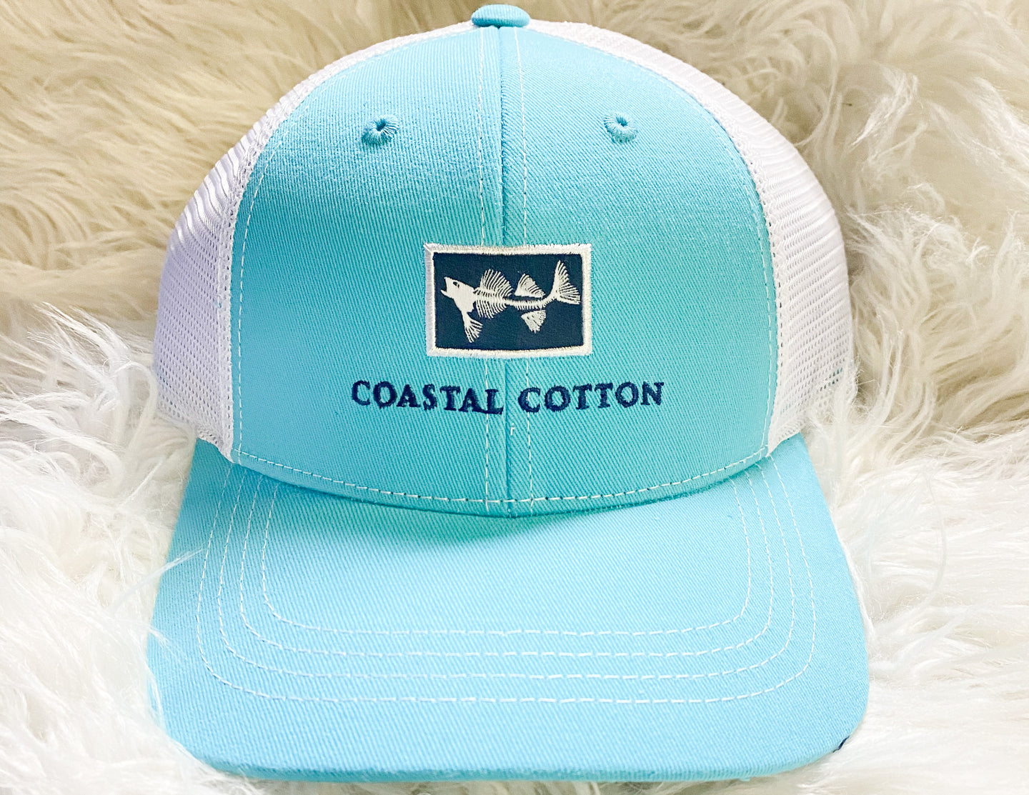 Coastal Cotton Maui Blue Structured Trucker Cap