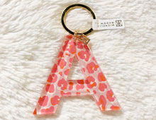 Load image into Gallery viewer, Patterned Initial Keychain