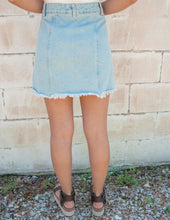 Load image into Gallery viewer, Catch Me Denim Mini Skirt