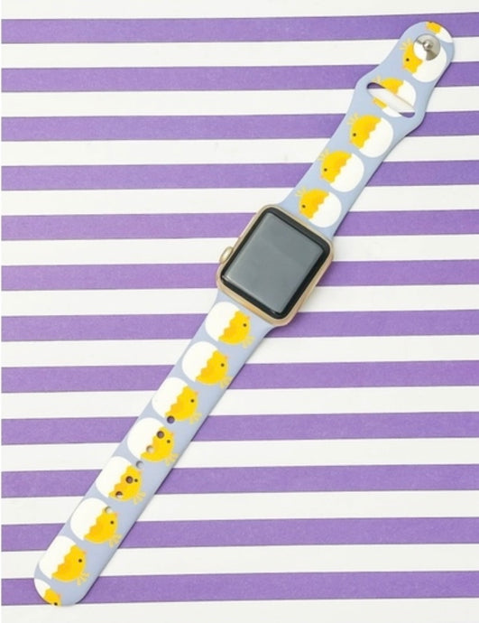 Easter Printed Silicone Watch Band - Chick