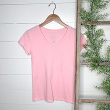 Load image into Gallery viewer, Basic V Neck Short Sleeve