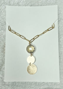 ShannAgains Jewels Disk N' Stone Necklace