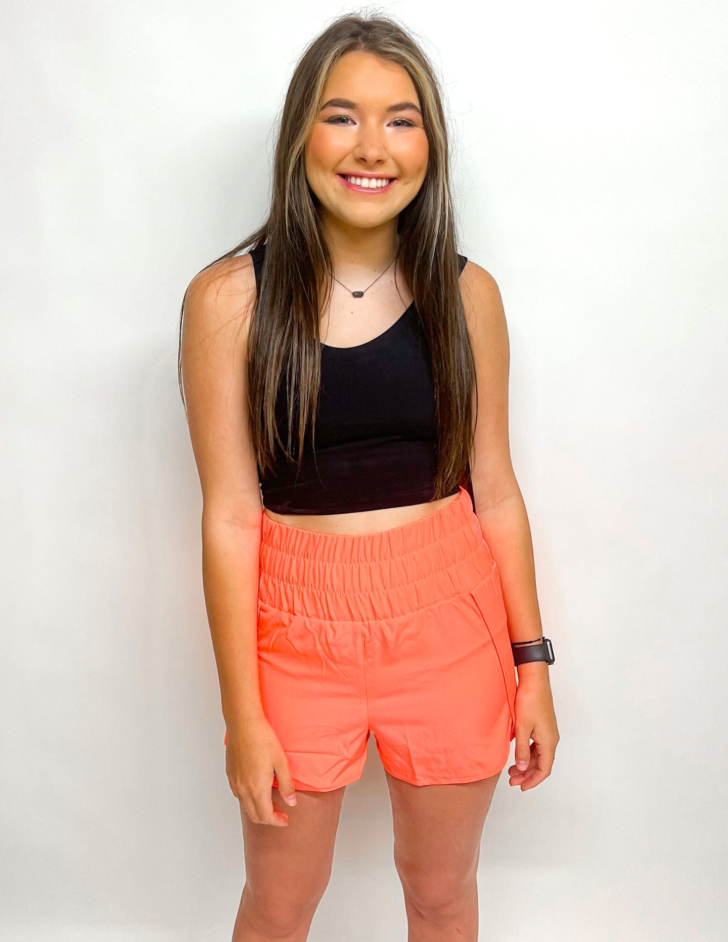 All Love Shorts-Neon Coral