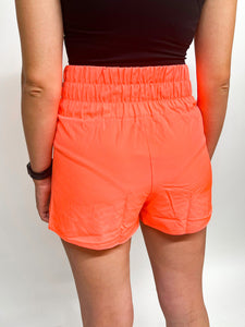 All Love Shorts-Neon Coral