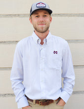 Load image into Gallery viewer, Southern Collegiate MSU Bamboo Single Plaid Button Down