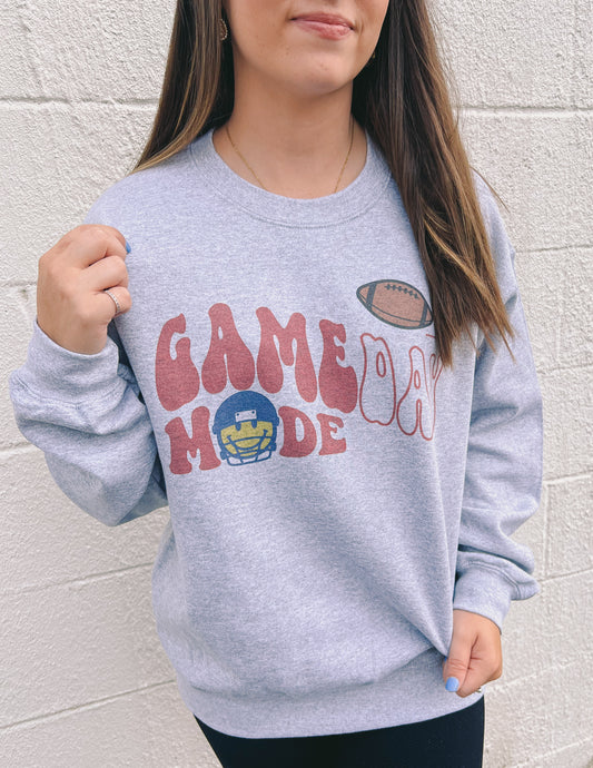 Game Day Mode Graphic Sweatshirt