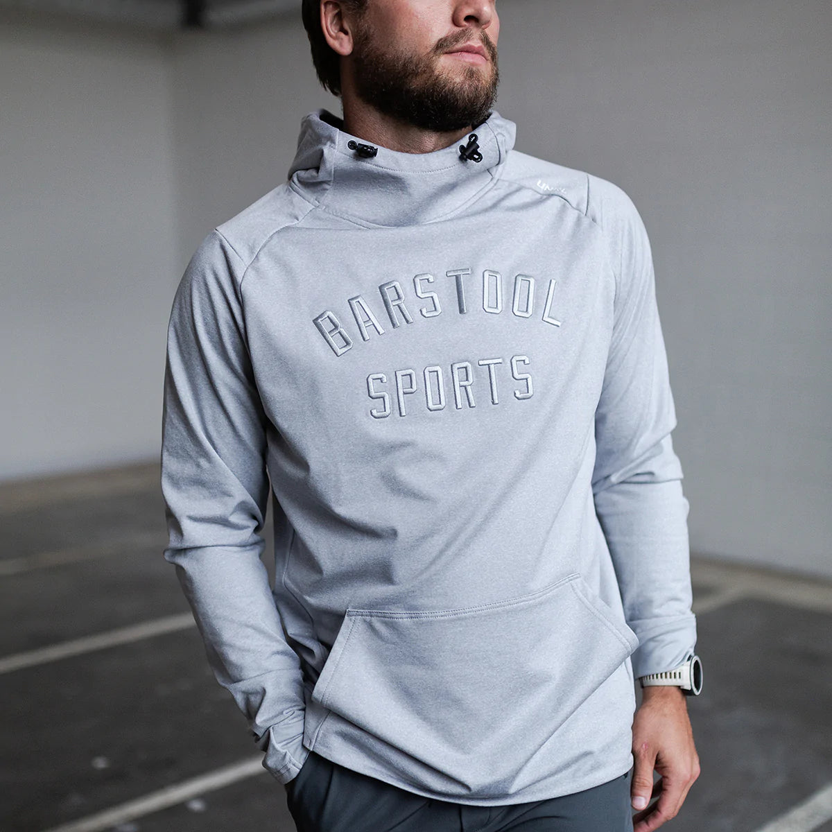 Barstool Sports UNRL Monochrome Crossover Hoodie II Versatile