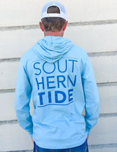Load image into Gallery viewer, Southern Tide Ocean Wave Men&#39;s Long Sleeve Hoodie Tee