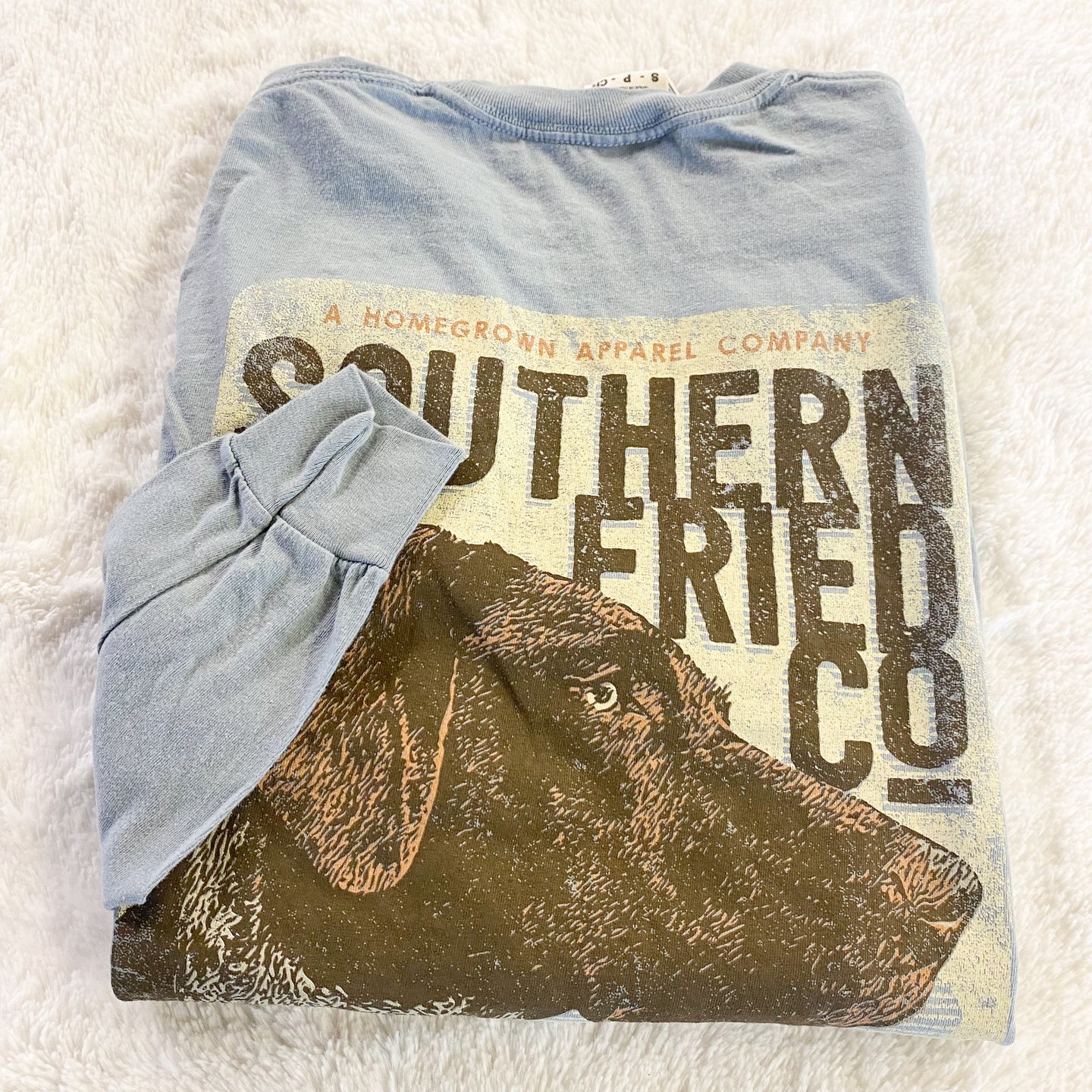 Southern Fried Cotton Bird Dog LS Tee