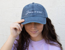 Load image into Gallery viewer, Jesus Is King Embroidered Cap