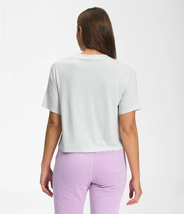 The North Face Women's SS Half Dome Crop Tee Tin Grey