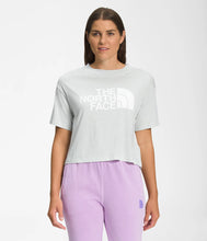 Load image into Gallery viewer, The North Face Women&#39;s SS Half Dome Crop Tee Tin Grey