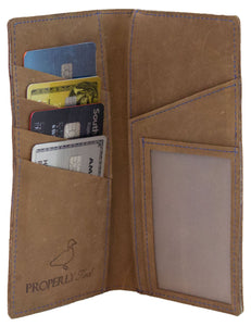 Properly Tied Leather Checkbook Wallet