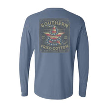 Load image into Gallery viewer, Southern Fried Cotton Don&#39;t Tread Star LS Tee