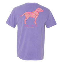 Load image into Gallery viewer, Southern Fried Cotton Neon Hound SS Tee Violet