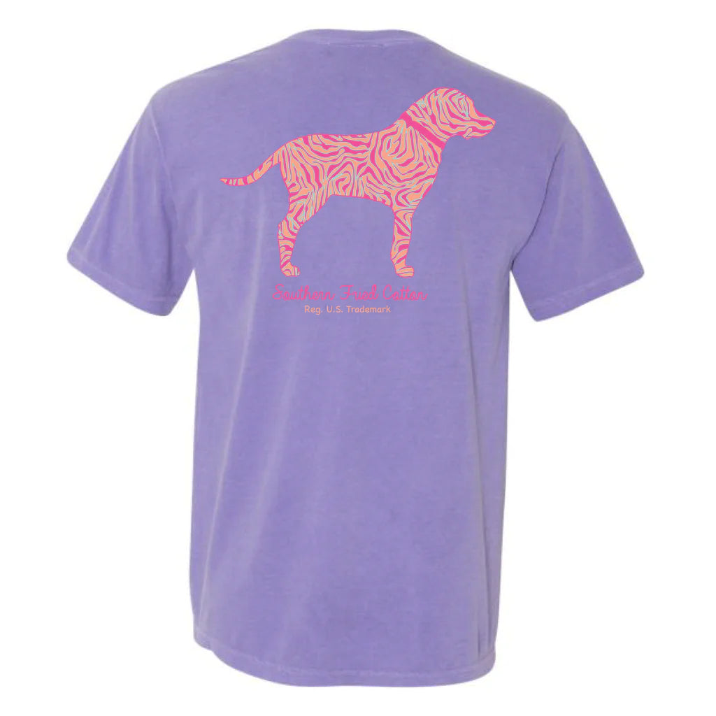 Southern Fried Cotton Neon Hound SS Tee Violet