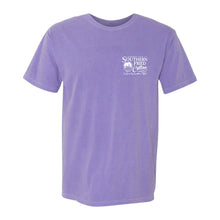 Load image into Gallery viewer, Southern Fried Cotton Neon Hound SS Tee Violet