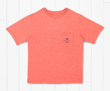 Load image into Gallery viewer, Southern Marsh Youth Heathered Fieldtec Deep Sea SS Tee