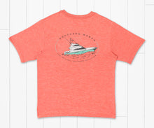 Load image into Gallery viewer, Southern Marsh Youth Heathered Fieldtec Deep Sea SS Tee