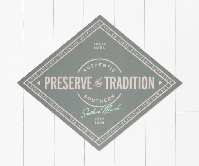 Southern Marsh Southern Tradition Retro Sticker - Dark Gray