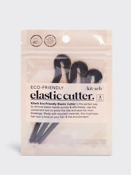 Kitsch Eco-Friendly Elastic Cutters 3pc Set Black