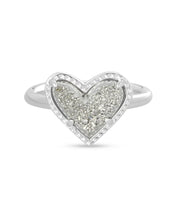 Load image into Gallery viewer, Kendra Scott Ari Heart Band Ring Silver