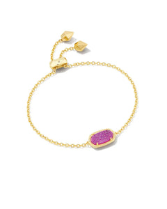 Kendra Scott Elaina Delicate Chain Bracelet Gold Mulberry Drusy