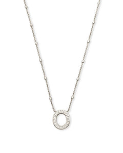 Letter Pendant Necklace - Silver