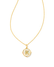 Load image into Gallery viewer, Kendra Scott Letter Disc Reversible Pendant Necklace