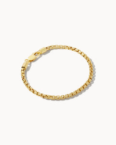 Kendra Scott Men’s Beck Round Box Chain Bracelet in 18k Gold Vermeil