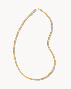 Kendra Scott Men's Beck Round Box Chain Necklace 18k Gold Vermil