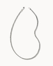 Load image into Gallery viewer, Kendra Scott Men’s Beck Round Box Chain Necklace Oxidized Sterling Silver