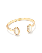 Load image into Gallery viewer, Elton Cuff Bracelet-Pearl Beaded Gold Ivory