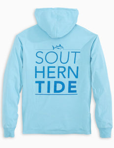 Southern Tide Ocean Wave Men's Long Sleeve Hoodie Tee