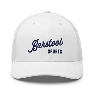 Barstool Sports Script Trucker Hat - White