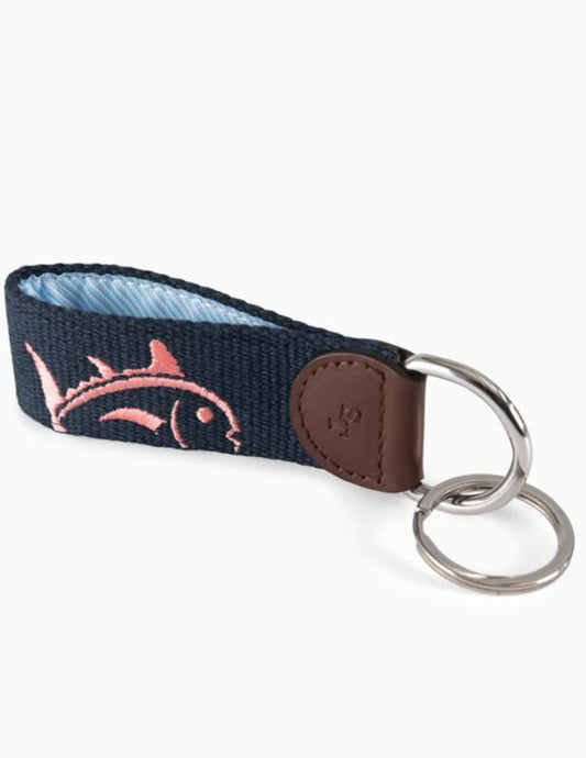 Southern Tide Rising Skipjack Embroidered Key Fob
