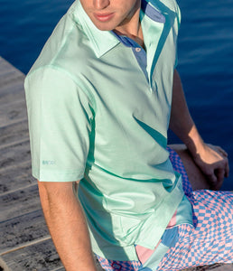 Southern Shirt Co. Men's Grayton Heather Polo Reef