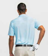 Load image into Gallery viewer, Southern Shirt Heather Madison Stripe Polo Sunday Blue