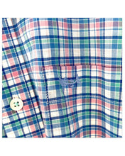 Load image into Gallery viewer, Coastal Cotton Spring Plaid Woven LS Dress Shirt