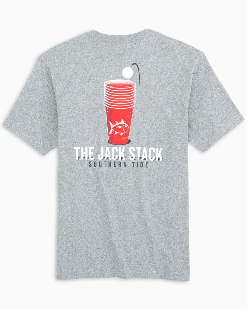 Southern Tide Men's Short Sleeve The Jack Stack Heather Tee
